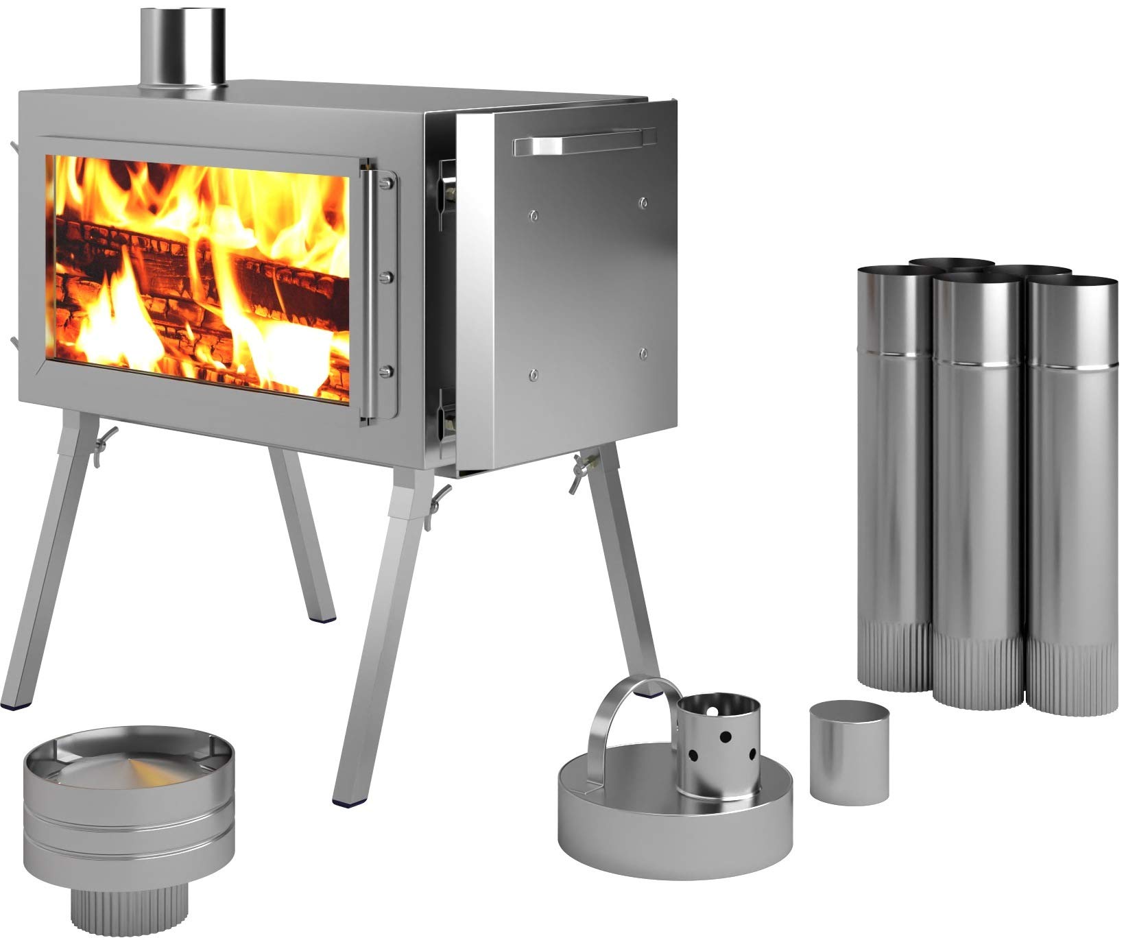 RussianBear Camping Stoves for Tents, Shelters, Yurts. Portable Wood