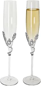 6 Hand Blown Champagne Glasses - Purple/whte Rdescent Swrl - Etsy