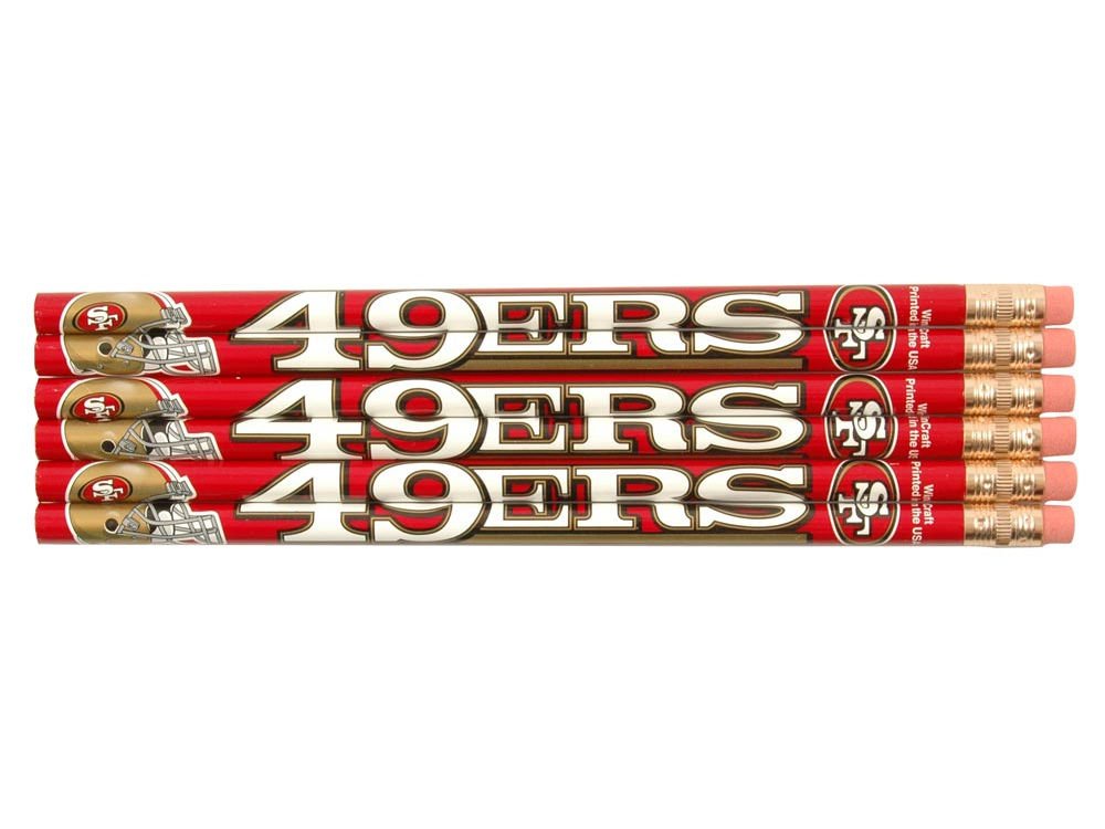 Wincraft NFL San Francisco 49ers 15576091 Pencil (6 Pack)