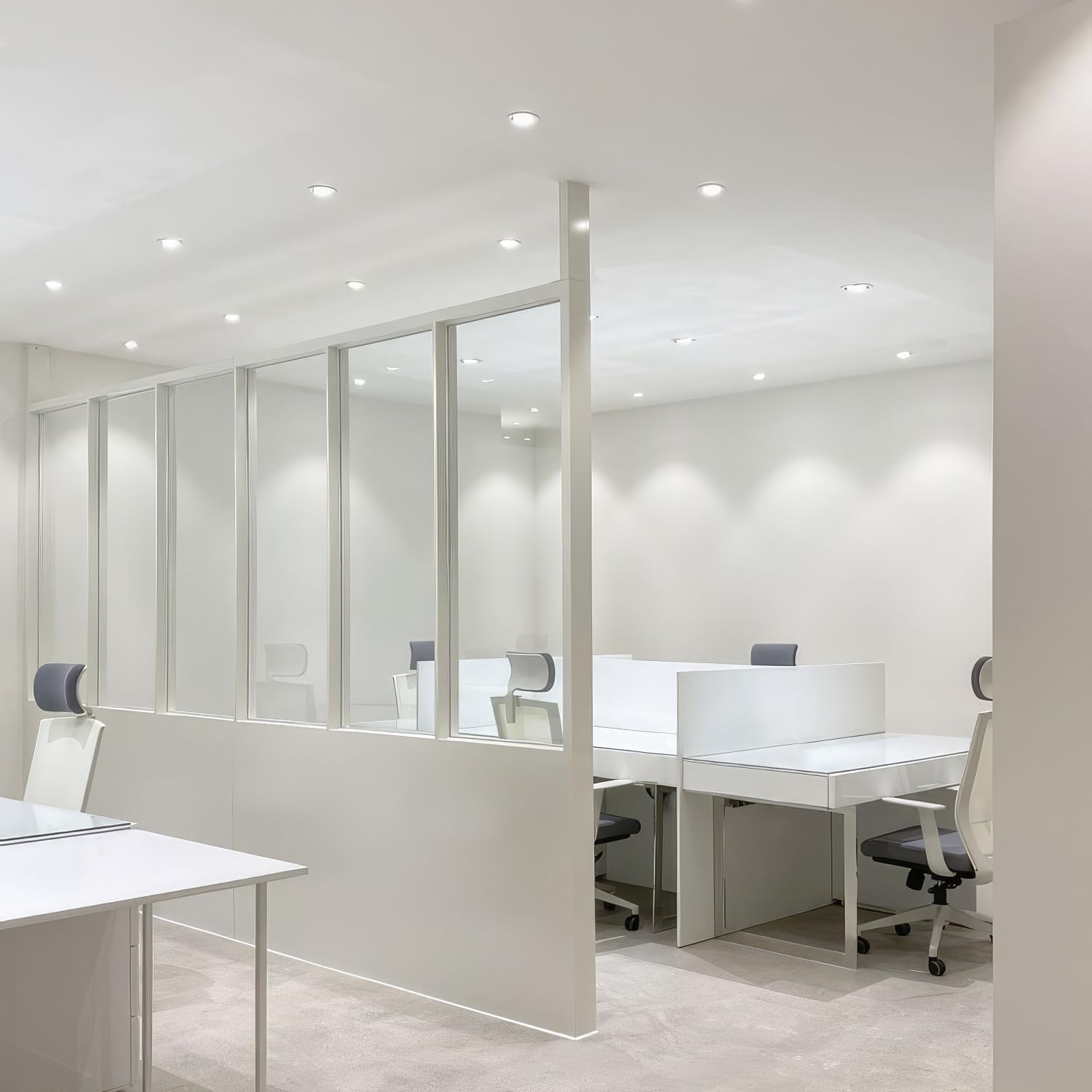 TRAXON LUXPOINT Placa downlight LED - Filbert Circular 20.5W Luz Blanca 6500K 1900Lm PS techo Empotrable Driver integrado, Corte Techo Ø195-200mm IP20 interior (Luz fría 6500K 20.5W)