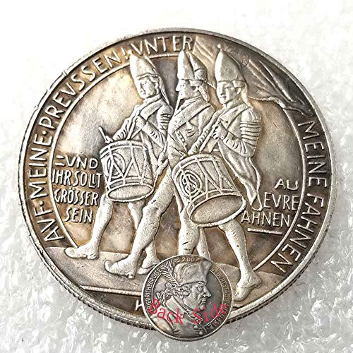 MarshLing 1912 Germany ReichsMark Old Coin - Hand Carved Uncirculated Coins - Make Knight German-Commemorative Coin Gifts for Boys/Girls/Adults Gift Forever