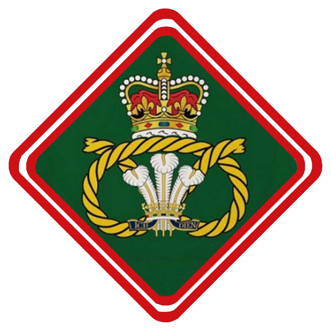 Staffordshire Regiment British Military Aluminium Car Sign Fantastic Souvenir