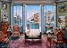The Jigsaw Puzzle Factory Elegant Interiors – Venetian View (1000 Piece) Toy, Multicolor