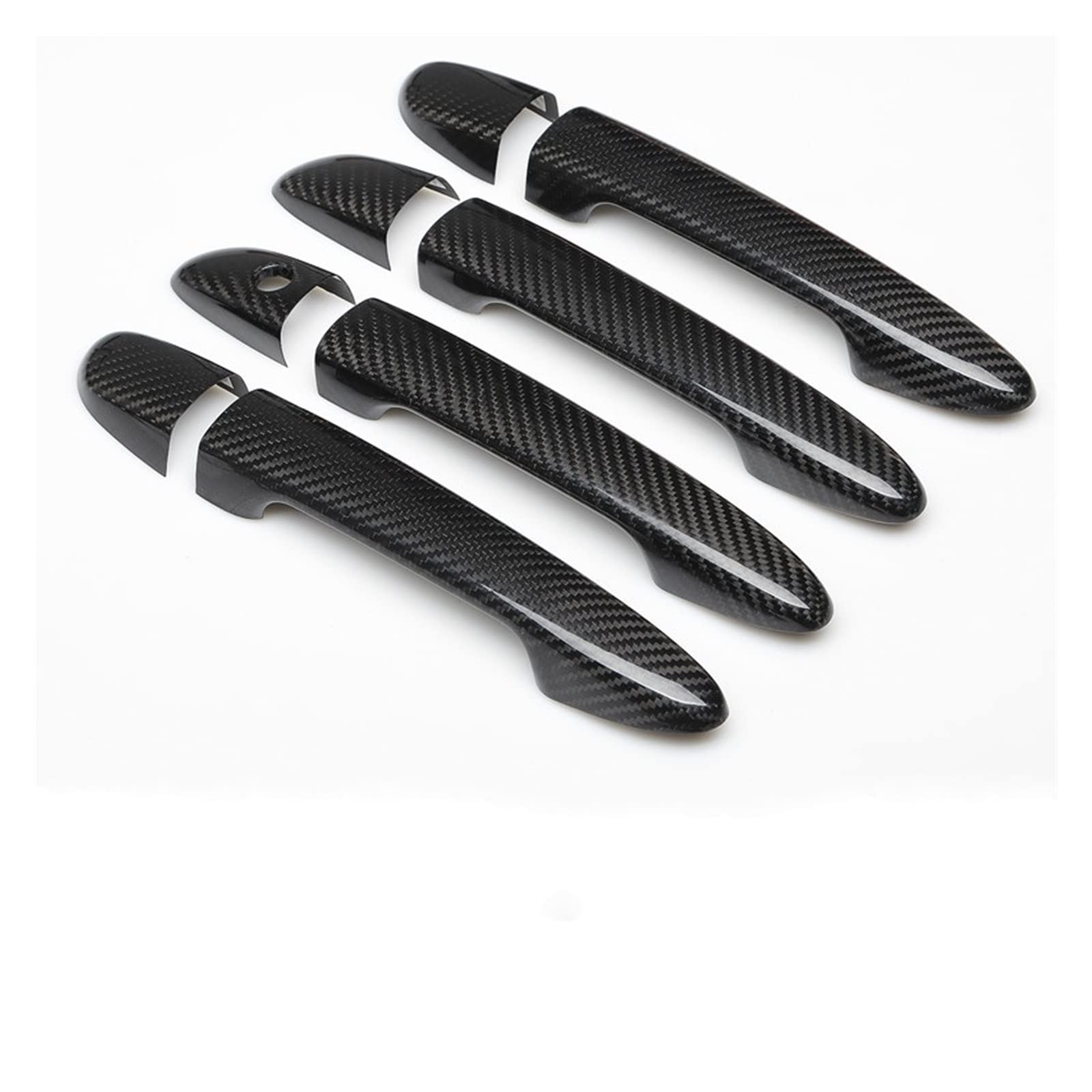 Rinkteea One Color Exterior Car Door Handle For Mazda Cx-5 Cx5 Cx 5 2012-2020 Styling Carbon Fiber Chrome Car Door Handle Cover Trim Accessories(C)