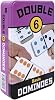 University Games Double 6 Dominoes Tin, White
