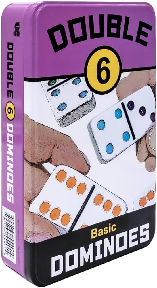 Fido 5900 2本セット Amazon.com: Front Porch Classics | Double 6 Travel Tin Domino Set