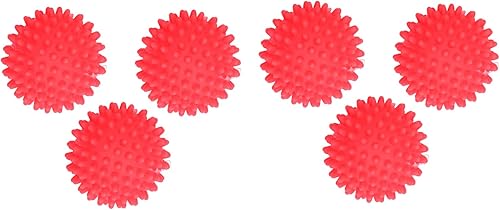 Miniatura 4 de Fydun Paquete de 6 artículos reutilizables de PVC para el hogar para lavadora, verde amplia gama de usos (rojo)