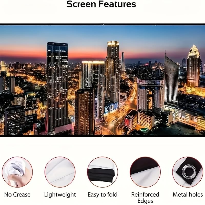 Pantalla portátil de proyector 30 pulgadas miniatura 4