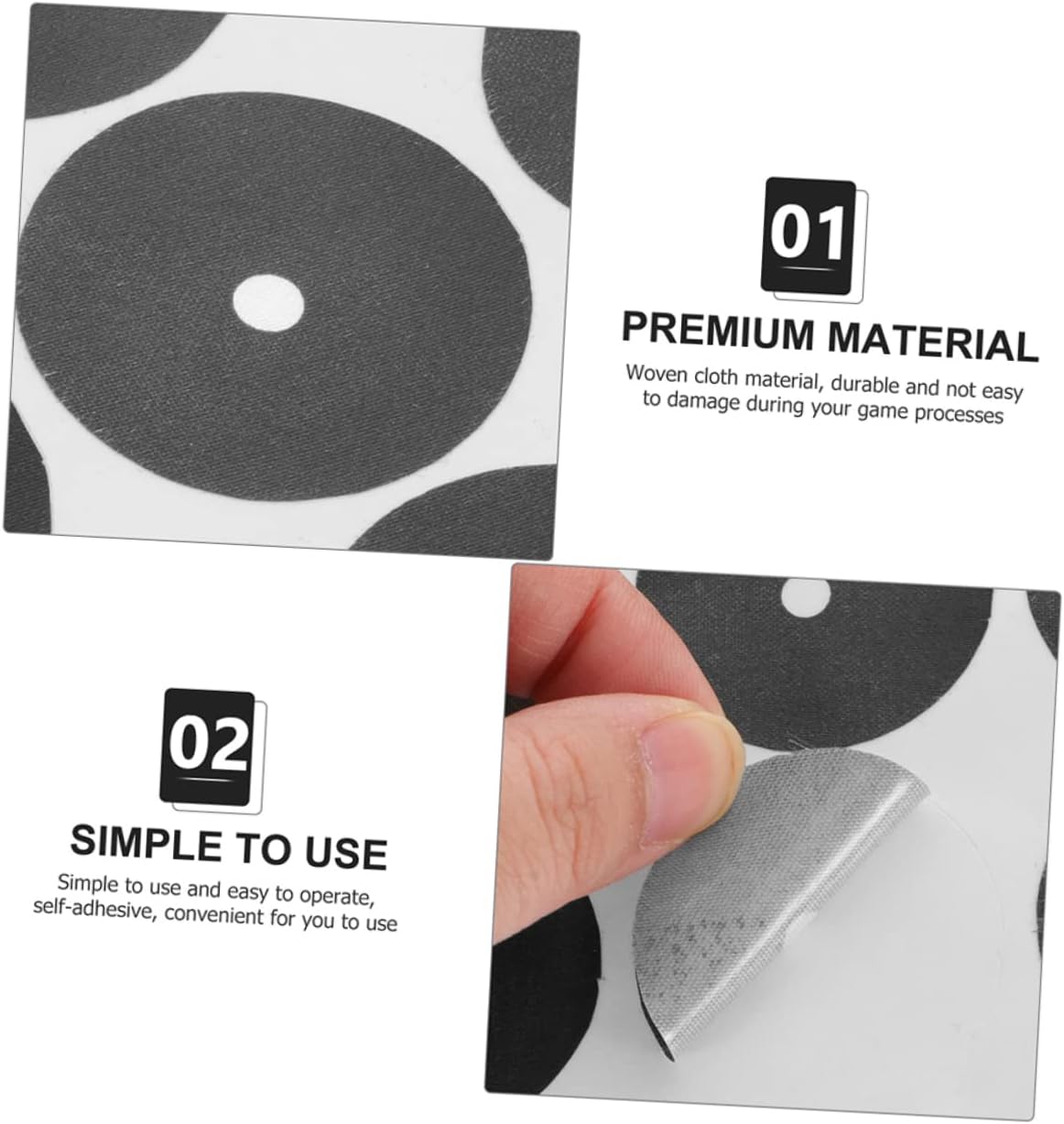 3sheets Billiard Spot Sticker Snooker Spots Pool Table Marker Dots Self-Adhesive Billiard
