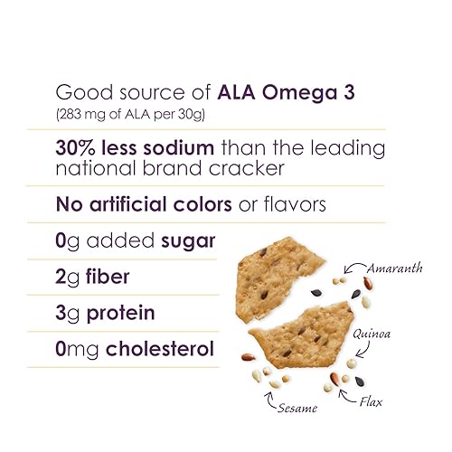 Miniatura 25 de Crunchmaster Ajo tostado sin gluten de múltiples semillas, bolsas de 4 onzas (paquete de 12)
