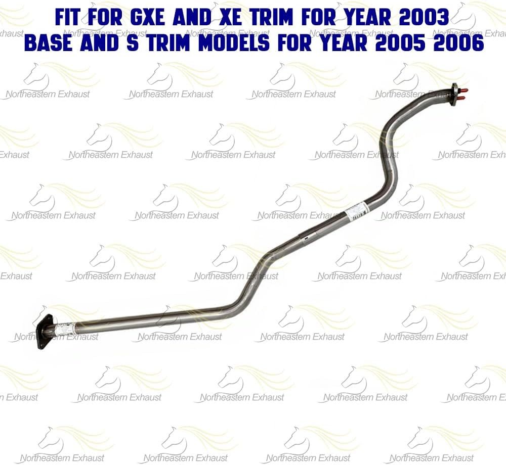 Exhaust Intermediate Pipe Compatible for 2003-2006 Nissan Sentra 1.8L | Stainless Steel | Northeastern Exhaust | Free Gaskets and Clamp Included | Direct-Fit Replacement