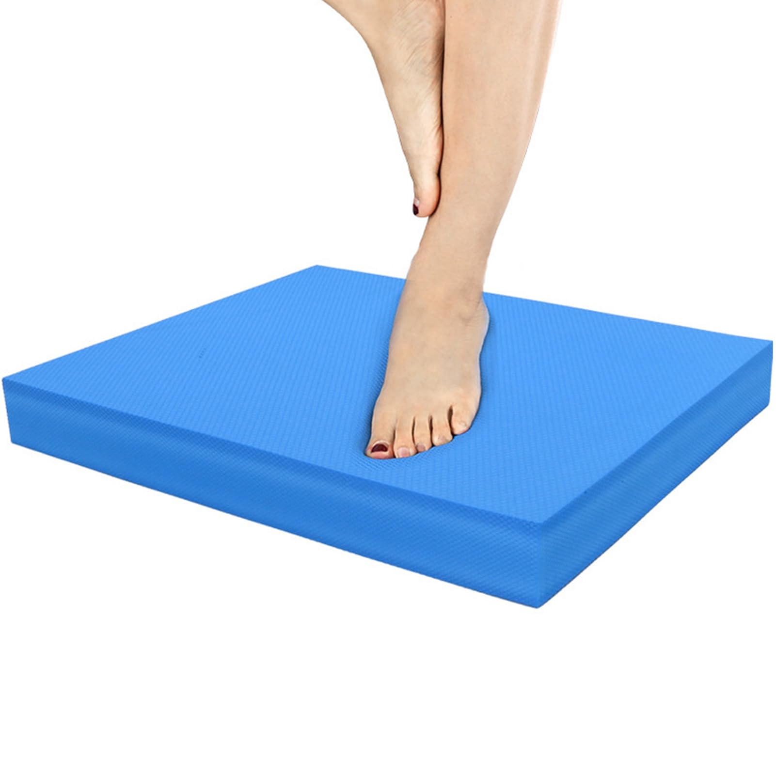 Keenso Morbido Cuscino per L'equilibrio Yoga per Esercizi Addominali, Attrezzatura per Tappetino Fitness con Materiale TPE Antiscivolo e Resistente (Blue