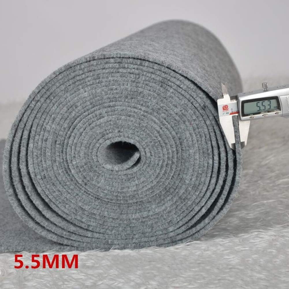 InLiMa Hochzeitsgang-Teppich, grau, verdickt, 5,5 mm lang, Rollenteppich, geeignet for Treppen, Büro (Color : Gray, Size : 1x5m)
