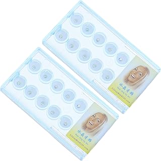 NIYANGLE 20 Peças Ornamento De Dente Decorativo Joias De Dentes Cristal Reflexivo Ornamento De Dentes Labret Joias Unhas De Dente Branco Pedras Preciosas Cristal Decoração De Dentes