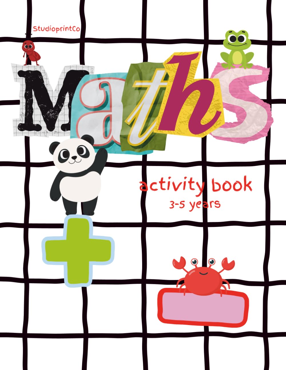 Animal Themed Maths Activity Book 3-5 year olds
