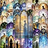 ZOLAREIN Gothic Stained Glass Stickers