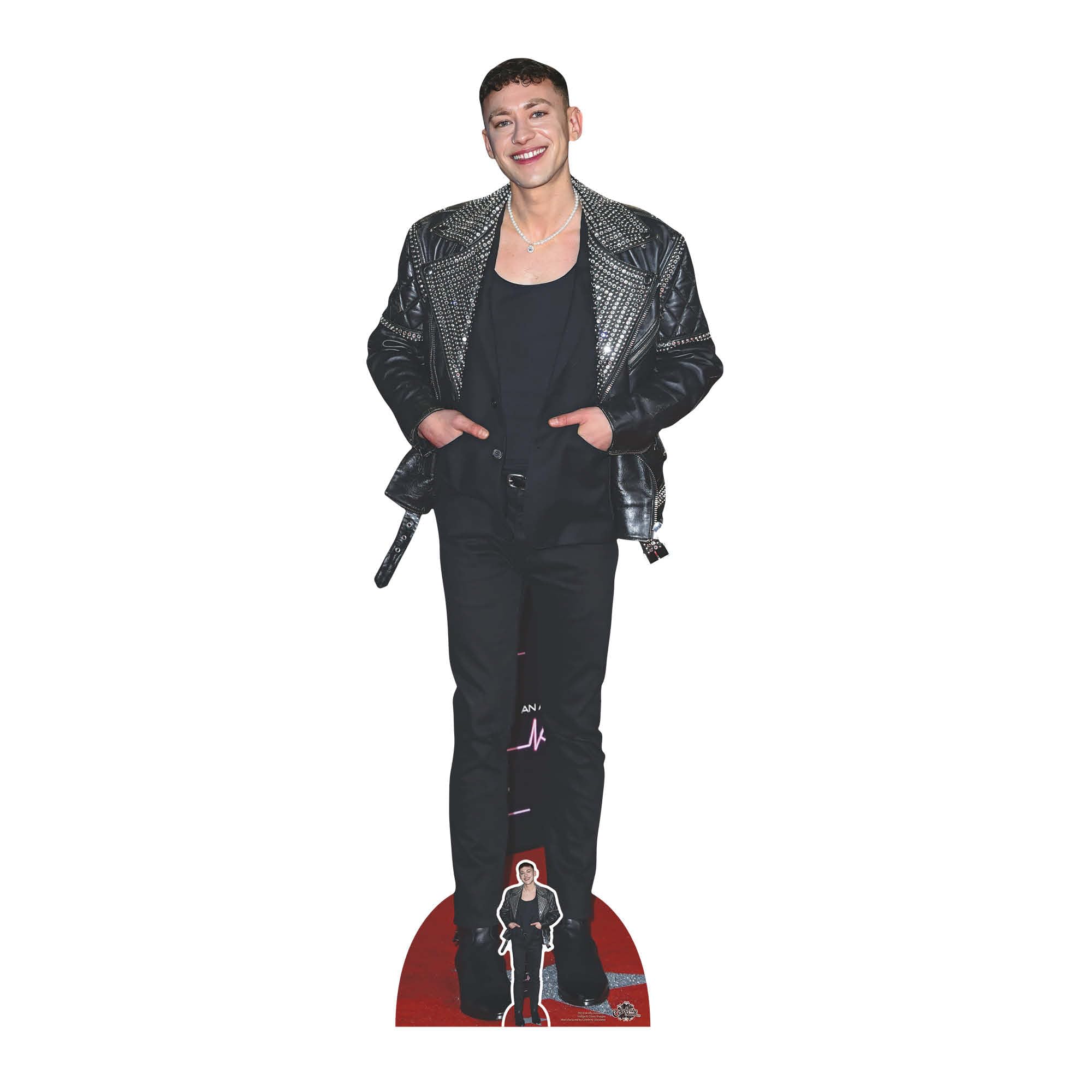 Star Cutouts CS1134 Olly Alexander Height 175cm Lifesize Cardboard Cut Out With Mini