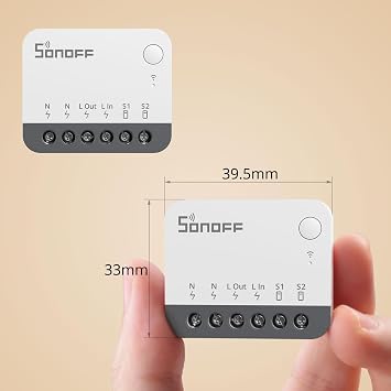 ZigBee Mini Smart Switch,SONOFF ZBMINIR2 Light Switch, Compatible with Alexa, SmartThings Hub, Google Home and SONOFF ZBBridge, 2 PACK, ZigBee 3.0 Gateway Hub Required