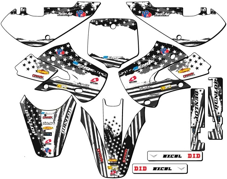 2000-2009 DRZ 110 MERICA Usa Senge Graphics Base Kit Compatible with Suzuki