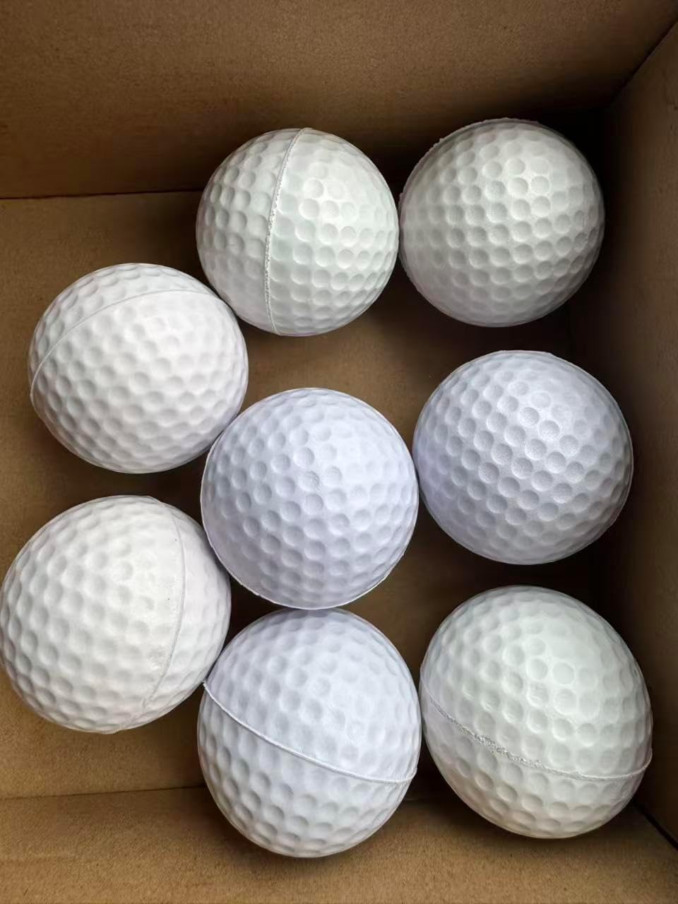 ZenNex 120 Pcs Foam Golf Practice Balls，Lifelike Touch, Durable Construction, Restricted Flight Distance, Ideal for Indoor and Outdoor Practice and Party Decoration.
