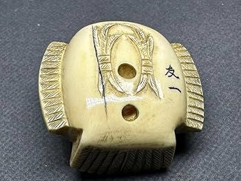 根付　福良雀　古美術品　 置物　細密細工　骨董　アンティーク　彫刻 工芸品 Amazon.co.jp: 福良雀 古根付 古美術 置物 細密細工 骨董