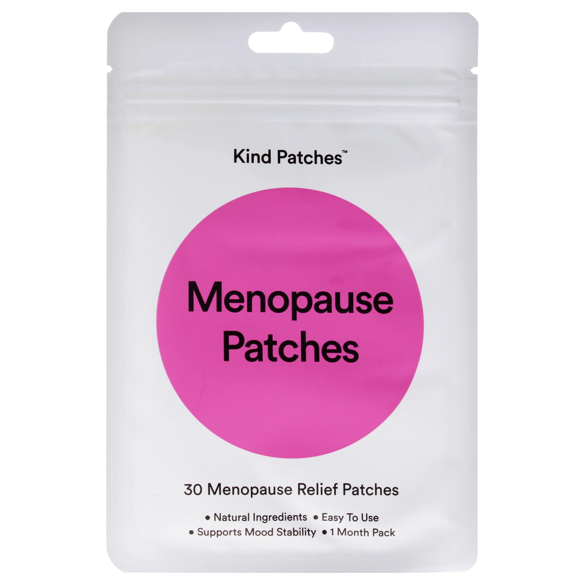 Kind Patches | Menopause Patches | Menopause Symptoms Relief Support | Botanical Plant-Based Formula with Black Cohosh Root, Curcumin & Dong Quai Root | 30 Vegan Patches