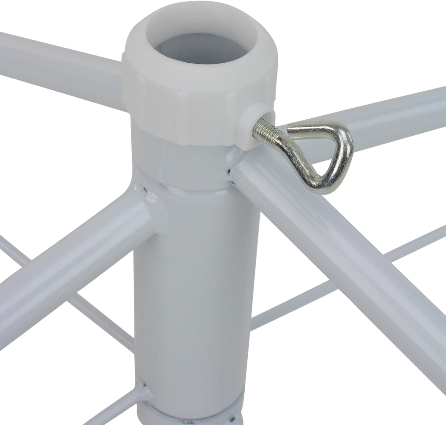 White Metal Christmas Tree Stand for 9'-10' Artificial Trees
