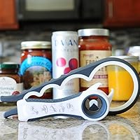 Vista 5 de Abrelatas de fácil giro: apertura de tapa Maxracy sin esfuerzo para manos débiles y artritis Abrebotellas versátil Abrebotellas y abrebotellas