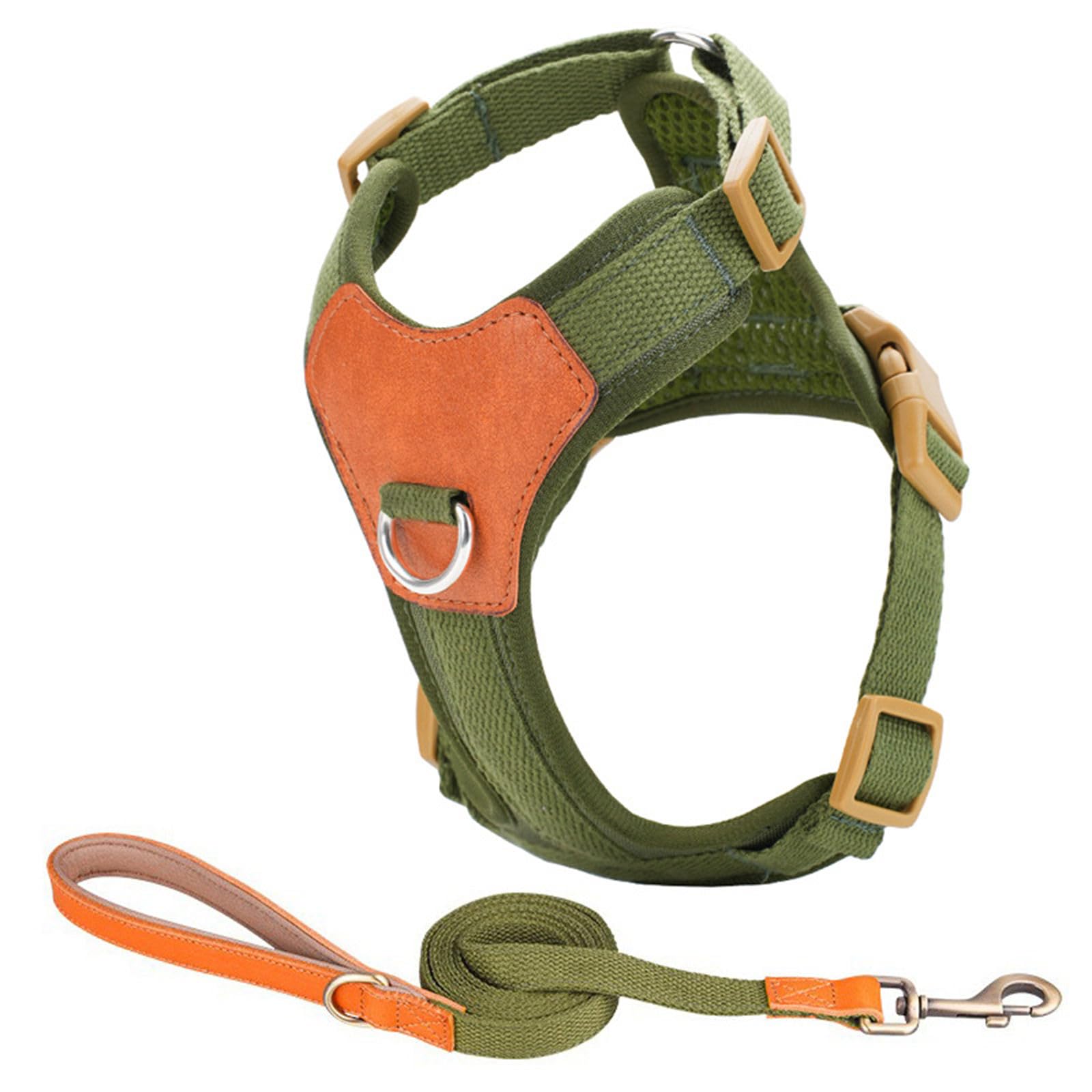 Xjdzineq Large Dog Harness for Small Dogs Without Pull with Leash Attachments Puppy Vest Dog Harness