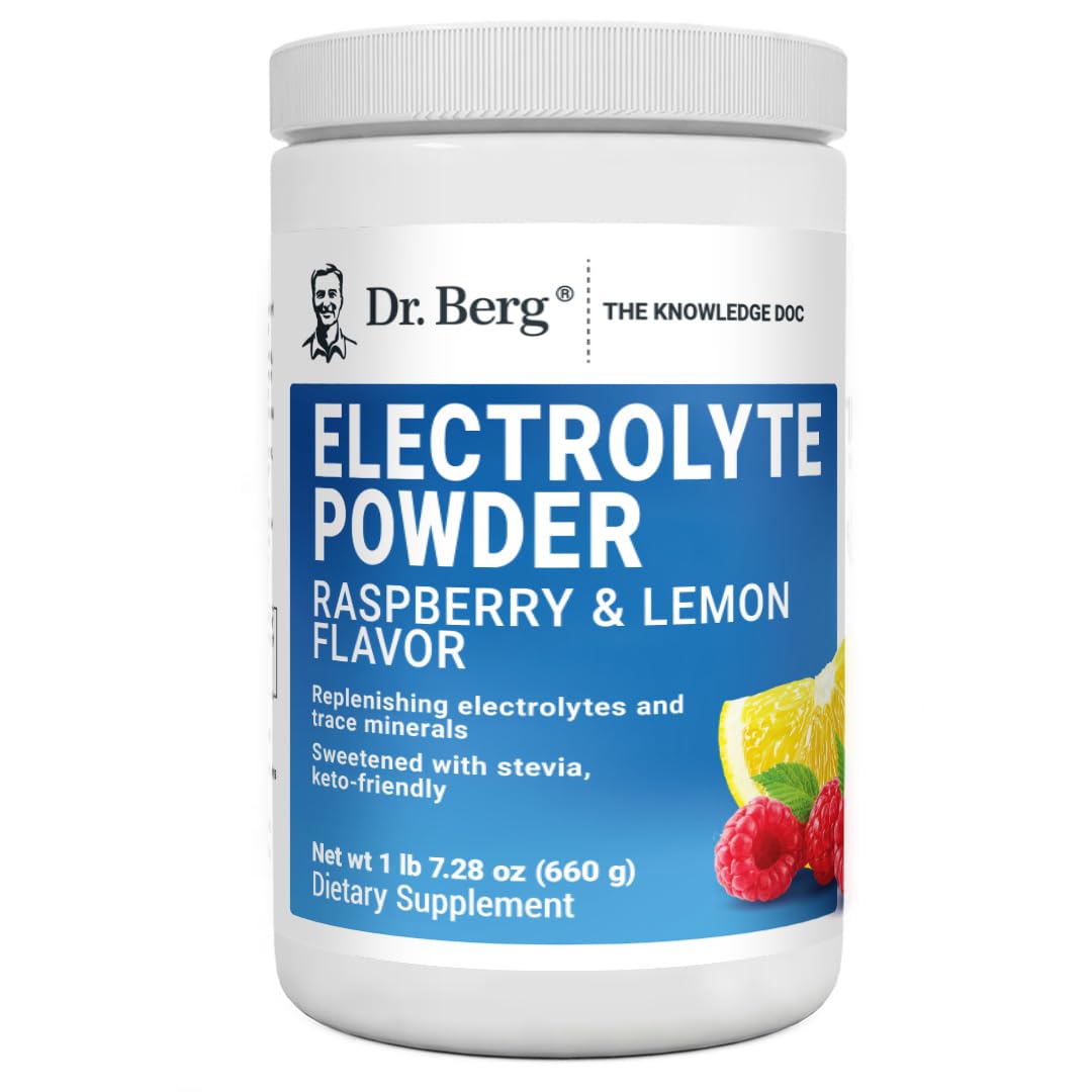 Buy Dr. Berg Hydration Keto Electrolyte Powder Enhanced w/ 1,000mg of Potassium & Real Pink