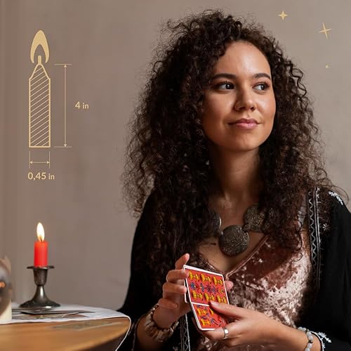 Miniatura 3 de Juego de velas cónicas de hechizo para brujería, mini velas rituales de colores para decoración de brujas, meditación, wiccano, altar, curación de