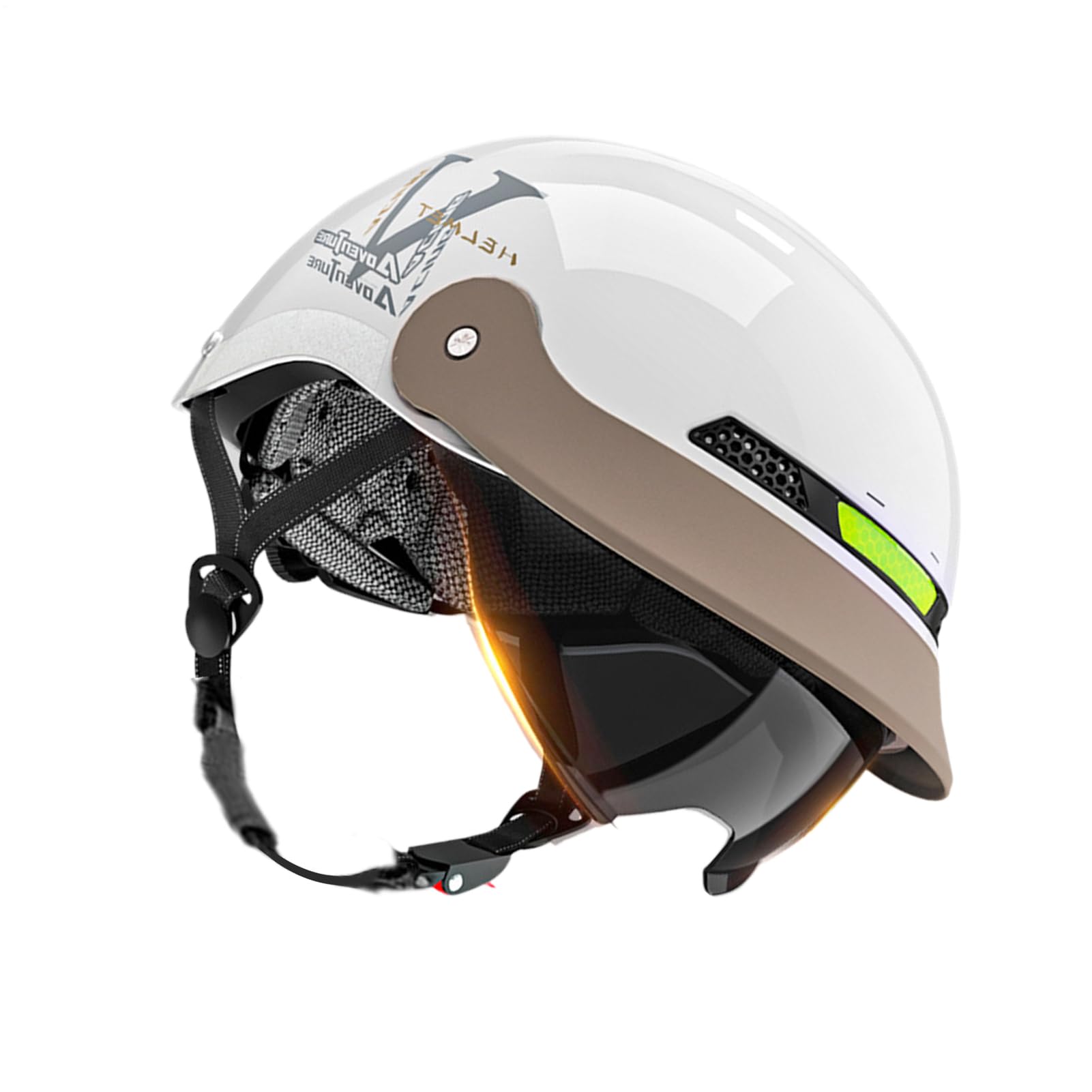 Casco de Motocicleta Abierto De Cierre Rápido De Protección