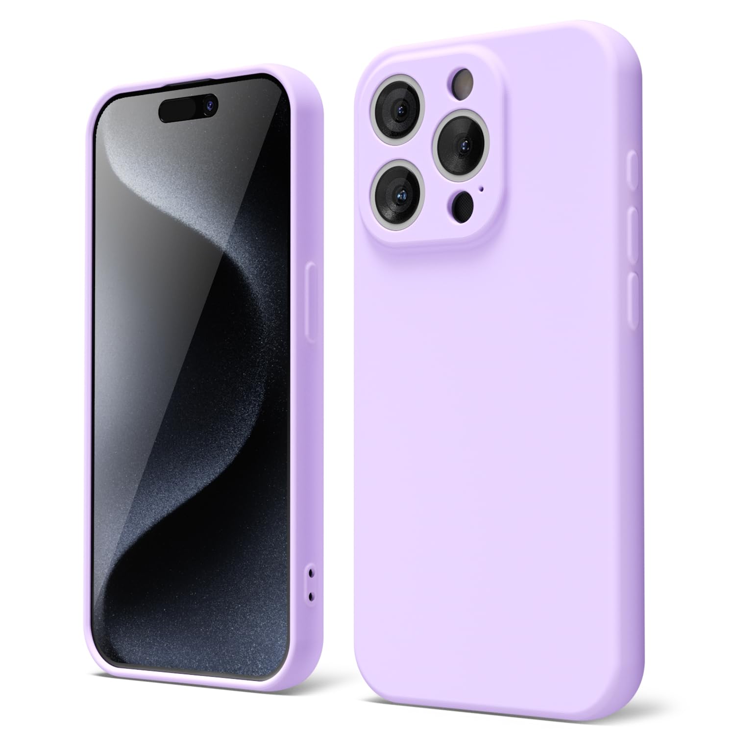 oakxco for iPhone 16 Pro Max Case Liquid Silicone, Soft Rubber Gel Elegant Aesthetic Basic Simple Cover, Cute Thin Slim TPU Matte Solid Color Plain Smooth Case for Women Girl, Light Pink — view 94