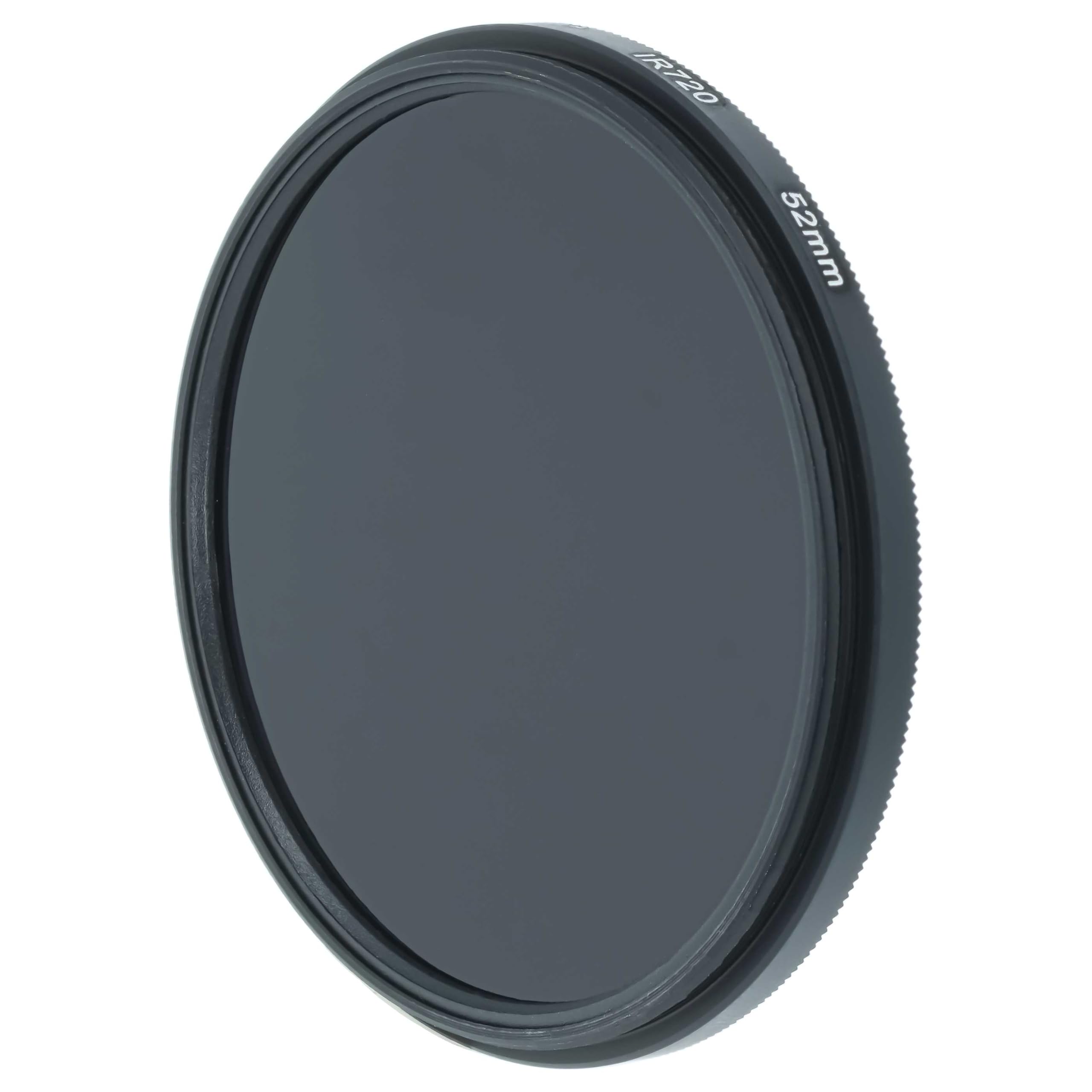 vhbw Universal Infrarot Filter 720nm für kompatibel mit Kamera Objektiven mit 52mm Filtergewinde - Zirkularer IR-Filter, Schwarz