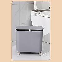 Vista 7 de Contenedor de compost para cocina, contenedor de compost para cocina interior, sellado, poleas fijas, botes de basura con tapas y separadores Verde