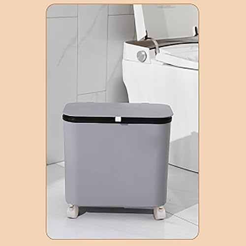 Miniatura 7 de Contenedor de compost para cocina, contenedor de compost para cocina interior, sellado, poleas fijas, botes de basura con tapas y divisores