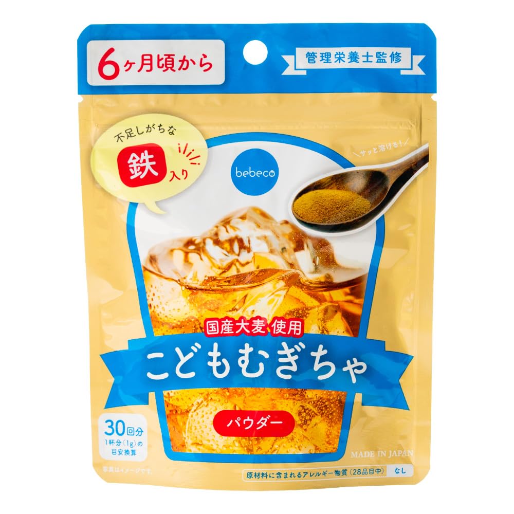 むぎちゃページ 九州オーガニックbebeco こどもむぎちゃ 30g