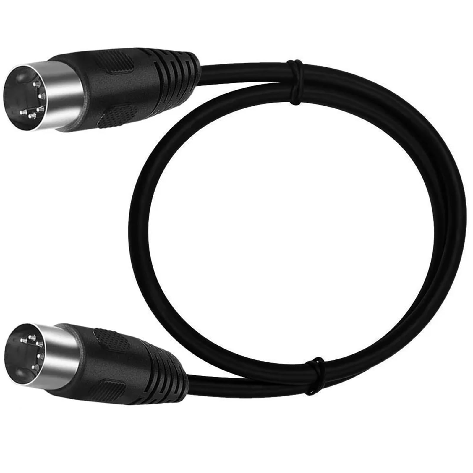 0.5m 1m 1.5m 3M 5m 90 gradi MIDI DIN 5PIN maschio a maschio Spina 5 pin DIN prolunga audio maschio cavo cavo din-5pin M/M cavo(Double Right 5pin,3m)