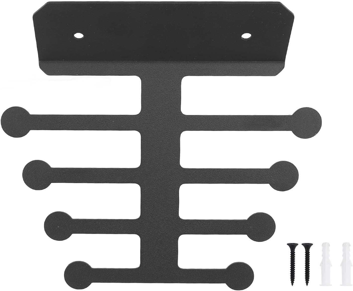 Band Storage Rack Heavy Duty Wall Mounted Multifunctional Gym Equipment Organizer for Resistance Bands Jump Ropes Lifting Belts Carbon Steel 20.3 x 12.6cm