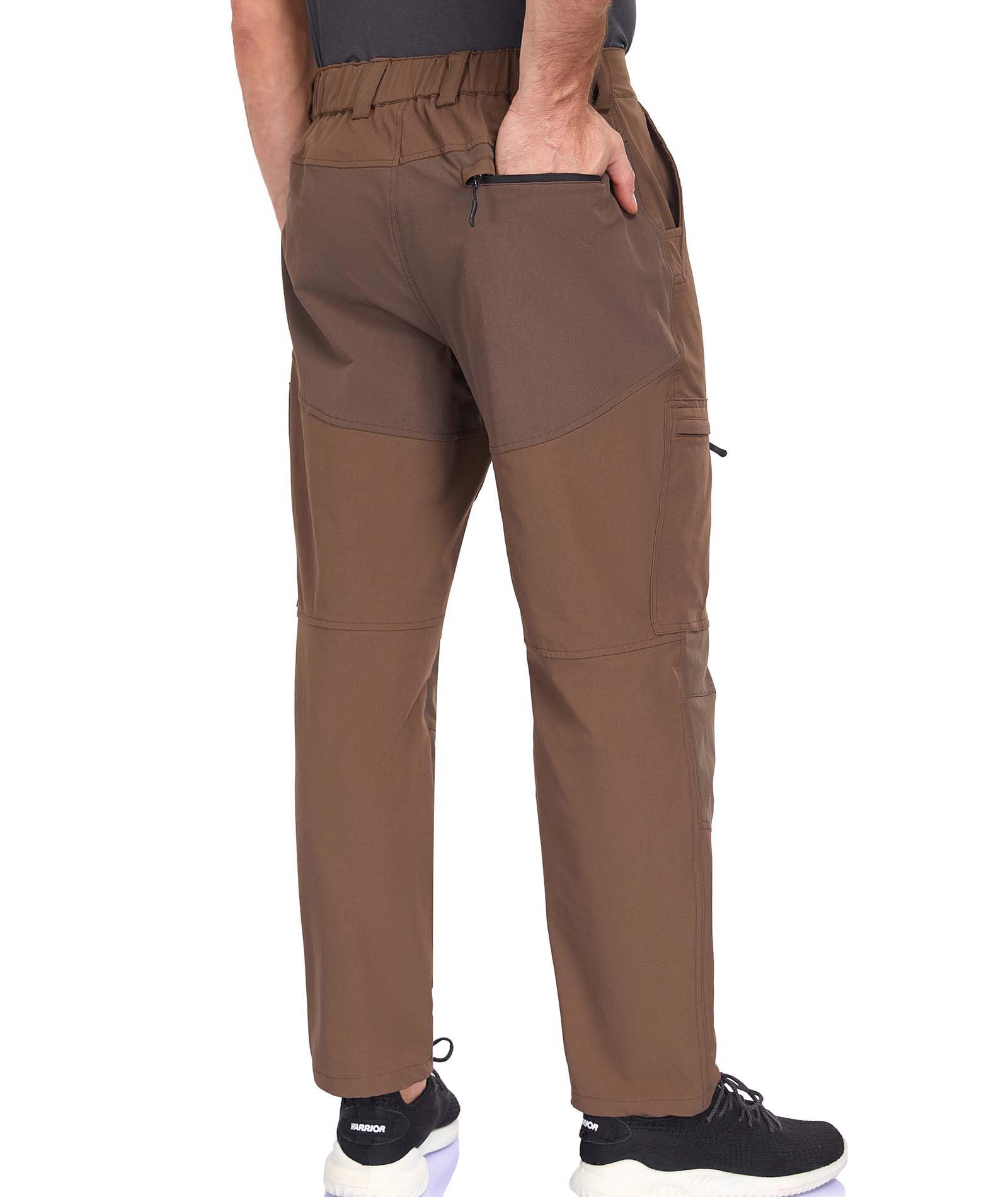 Elainone Wanderhose Herren Outdoor Hosen Stretch Trekkinghose Arbeitshosen Männer Mit 5 Taschen für Viele Outdoor-Aktivitäten