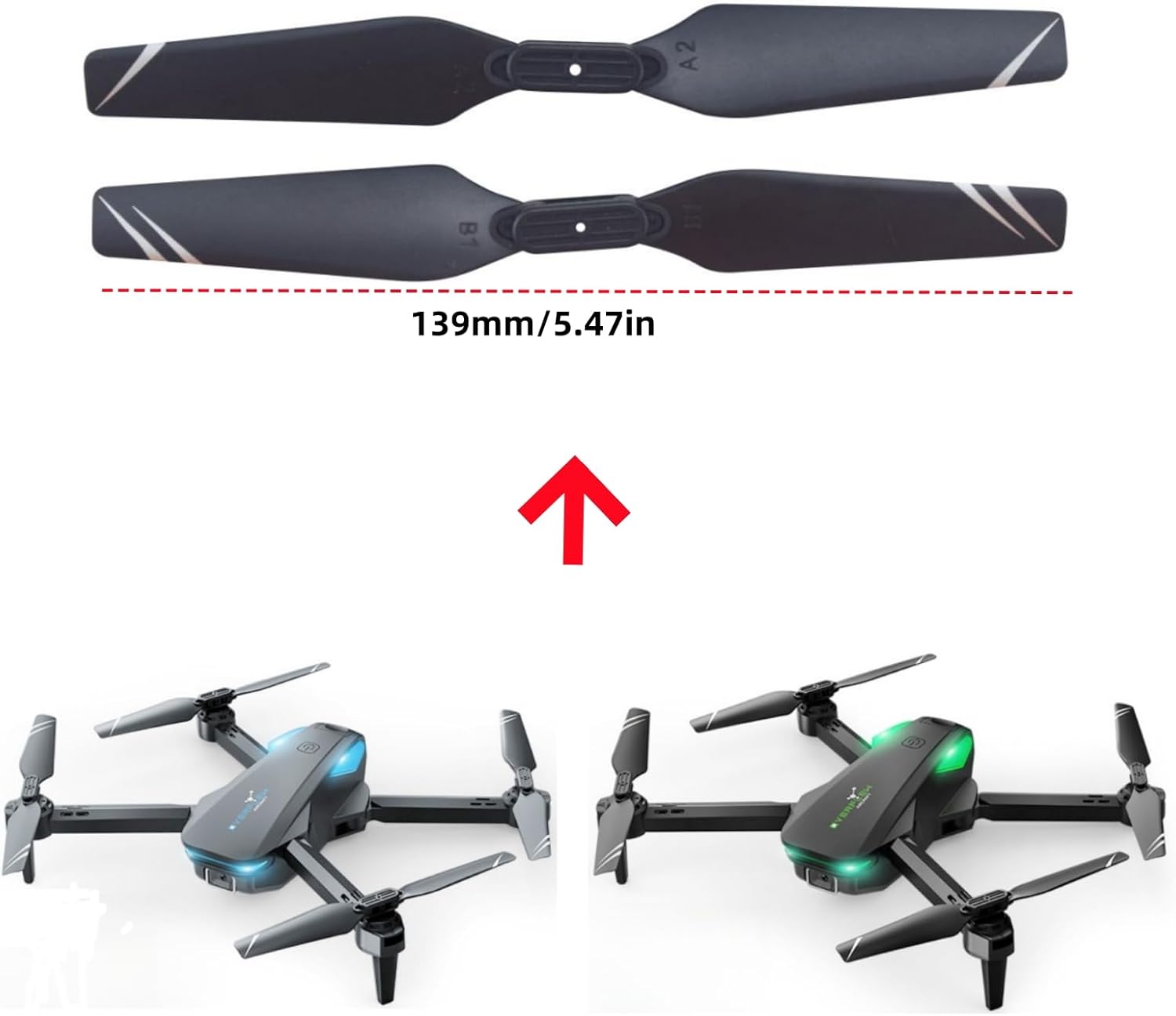 sea jump 8PCS Propeller Suitable for S20 S29 Obstacle Avoidance Drone Aerial Photography Quadcopter Accessories Remote Control Aircraft Spare Parts Propeller Blade
