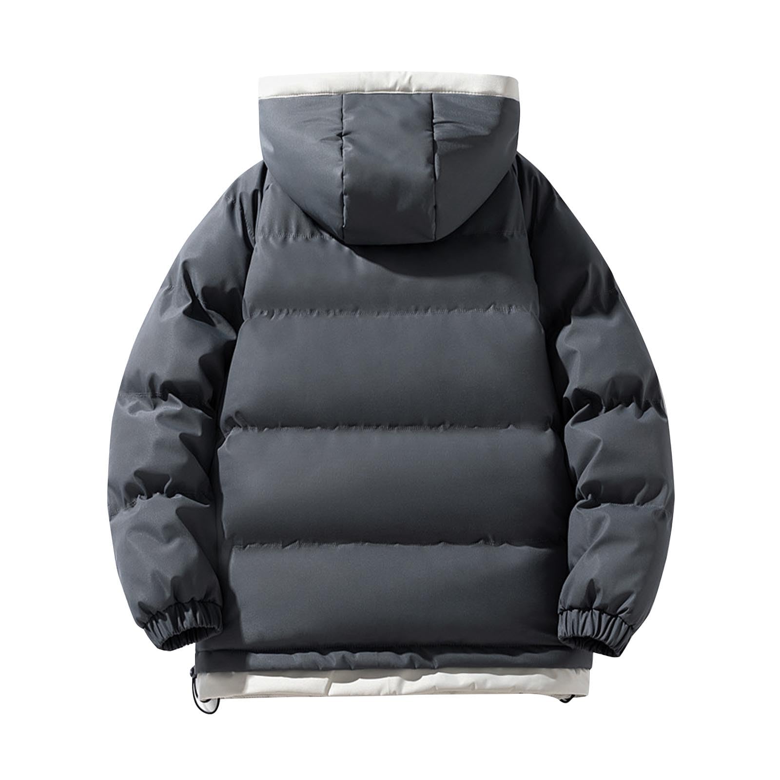 Genérico Chaqueta Plumas Hombre, Chaqueta De Invierno Hombre,Abrigo Acolchado para Hombre Abrigo con Capucha Informal CáLido Y Grueso Corto para De Invierno
