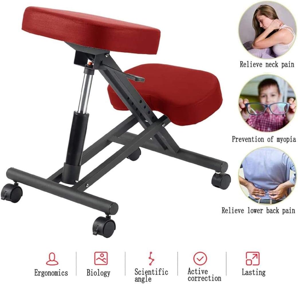 chair Height Adjustable Kneeling, Ergonomic Posture