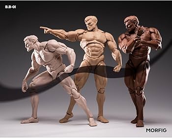 Amazon.co.jp: HiPlay MORFIG 1/12 男性 素体 黄肌 ボディ フィギュア