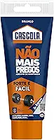 Cascola Não Mais Pregos, Adesivo de Montagem para Serviços Pesados, Cola Forte pra Madeira, Cerâmica, Metal & Mais, Adesivo de Fixação Instantânea Branco, Tubo de 1x85g