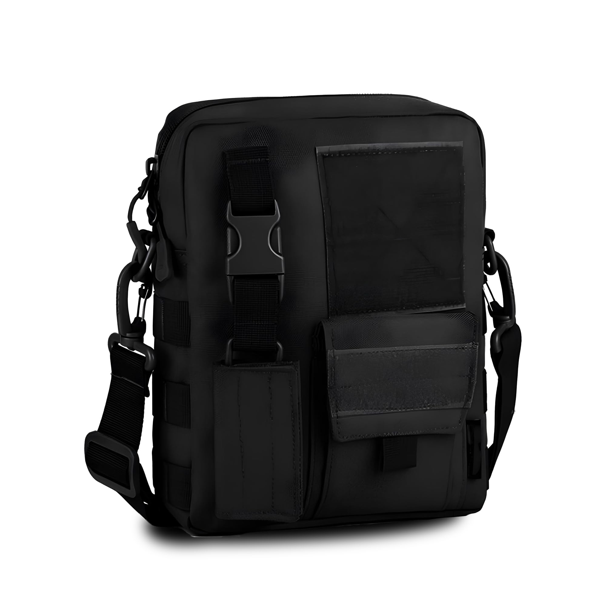 Small Messenger Bag - Tactical Crossbody Sling backpack for Travel, Hiking & Outdoor Adventure Use – Water-Resistant & Durable Nylon Shoulder Side Bag, Unisex Design-image-48