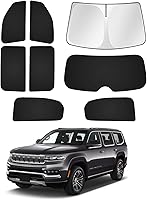 Vista 32 de Parasoles para parabrisas de automóvil, cubierta para ventana lateral y trasera, protección de privacidad, mantiene el vehículo fresco, color negro