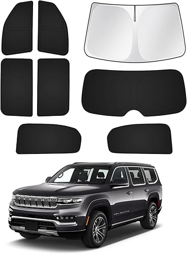 Parasol para parabrisas para Jeep Grand Wagoneer 2022-2024 2025 (no para Jeep Wagoneer), accesorios, parasol para ventana lateral trasera, visera