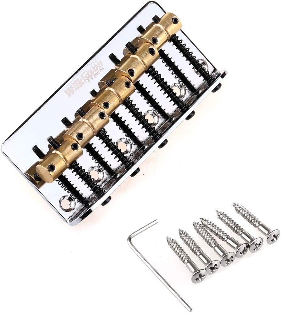 Wilkinson 76.2mm(3 inch) String Spacing 5String Fixed Bass Bridge