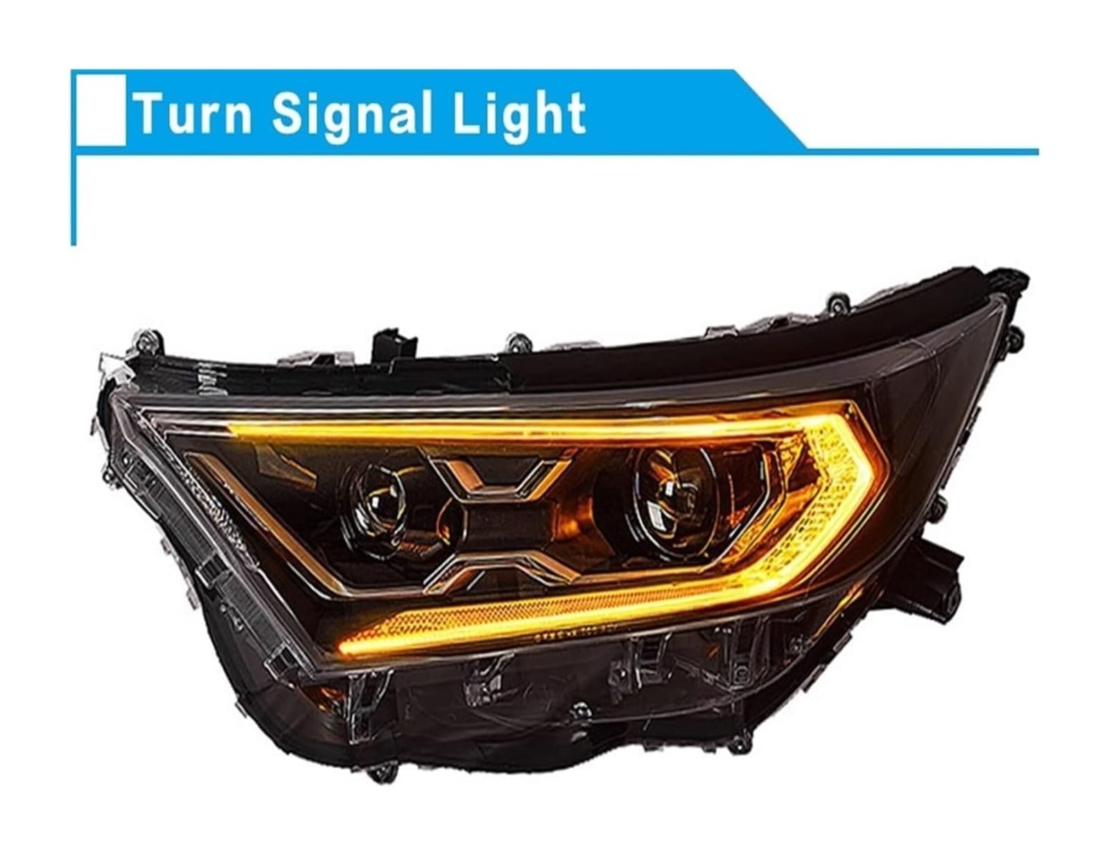 Ciloc Para RAV4 Para RAV 4 Para Hybrid Para Fiesta 2020-2022 Faro Delantero Coche Lente Señal Giro Dinámica Lámparas Delanteras Automotrices Luz Intermitente Retrovisor Lateral